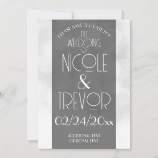 Aangepaste Trouw Bokeh Save the Date