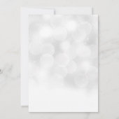 Aangepaste Trouw Bokeh Save the Date (Achterkant)