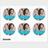 Aangepaste Trouw Dank Je Sticker Met Enkele Foto (Vel)