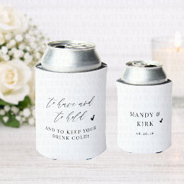 Aangepaste Trouw Koozie | Bruid & Bruidegom Kan Sl