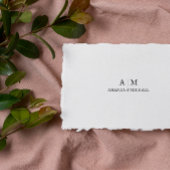 Aangepaste trouw monogram stempel