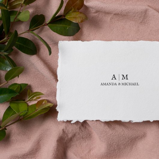 Aangepaste trouw monogram stempel
