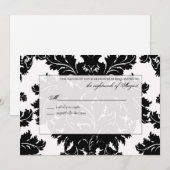 Aangepaste trouw-RSVP-reactiekaart Kaart (Voorkant / Achterkant)