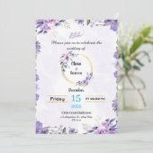 Aangepaste Trouw Uitnodiging Design (Staand voorkant)