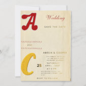 Aangepaste Trouw Uitnodiging – Elegante Typografie (Voorkant)