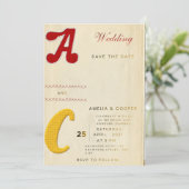 Aangepaste Trouw Uitnodiging – Elegante Typografie (Staand voorkant)