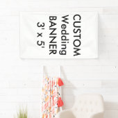 Aangepaste trouwbanner 90 x 150 cm spandoek (Insitu)