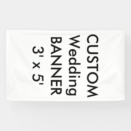 Aangepaste trouwbanner 90 x 150 cm spandoek (Horizontaal)