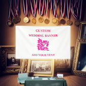 Aangepaste trouwbanner | Elegante evenementachterg Spandoek
