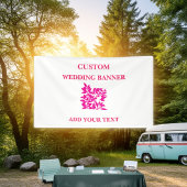 Aangepaste trouwbanner | Elegante evenementachterg Spandoek