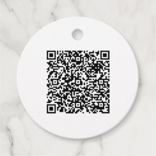 Aangepaste trouwcadeautags met QR-code – Personali Bedankjes Labels