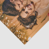 Aangepaste Trouwdag Voeg Uw Eigen Foto Afbeelding  Tissuepapier (Detail)