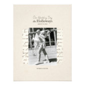 Aangepaste trouwdatum Foto memorabilia Print Afdruk (Voorkant)
