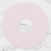 Aangepaste trouwdatum Kleurrijke herfstbladeren Wijnglaslabel (Achterkant)