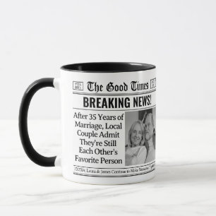 Aangepaste trouwdatum mok, leuk cadeau voor koppel mok
