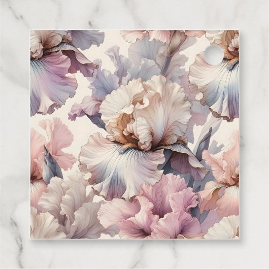 Aangepaste trouwfeest bedankjes Roze bloemen Bedankjes Labels (Achterkant)