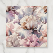 Aangepaste trouwfeest bedankjes roze bloemmotief labels (Achterkant)