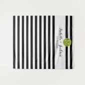 Aangepaste trouwfoto-achtergrond bruid bruidegom m wandkleed (Voorkant (horizontaal))