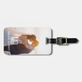 Aangepaste trouwfoto bagagelabel (Voorkant horizontaal)