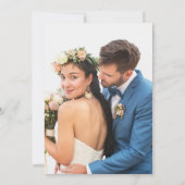 Aangepaste trouwfoto bedankkaart (Achterkant)