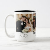 Aangepaste trouwfoto-bewaardoos mok (Links)