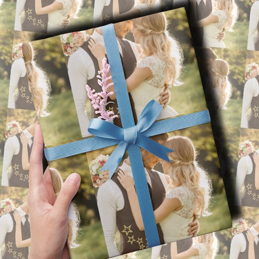 Aangepaste Trouwfoto Cadeaupapier
