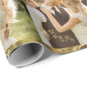 Aangepaste Trouwfoto Cadeaupapier (Rol Hoek)