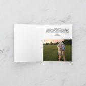 Aangepaste trouwfoto Dank u kaart (Binnen)