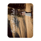 Aangepaste trouwfoto | De datum opslaan Magneet (Verticaal)