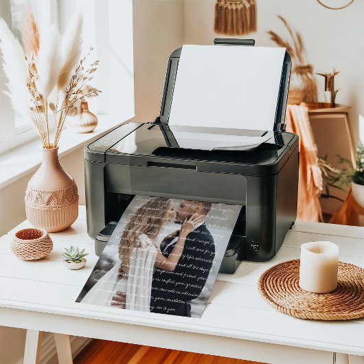 Aangepaste trouwfoto & geloften print