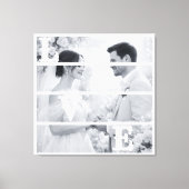 Aangepaste trouwfoto "LIEFDE" Canvas Afdruk (Voorkant)