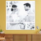 Aangepaste trouwfoto "LIEFDE" Canvas Afdruk (Insitu (Woonkamer))