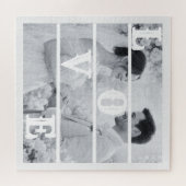 Aangepaste Trouwfoto "LIEFDE" Legpuzzel (Horizontaal)