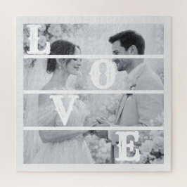 Aangepaste Trouwfoto "LIEFDE" Legpuzzel
