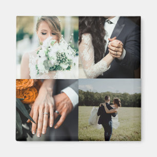 Aangepaste trouwfoto magneet