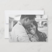 Aangepaste trouwfoto met bedankje bedankkaart (Achterkant)