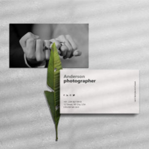 Aangepaste Trouwfotografie Minimalistisch Professi Visitekaartje