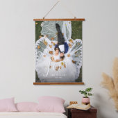 Aangepaste trouwfotowandtapijt hangend wandkleed (Slaapkamer)