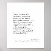 Aangepaste trouwgelofte poster (Voorkant)