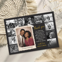 Aangepaste trouwjubileum favorietencard, retro fot