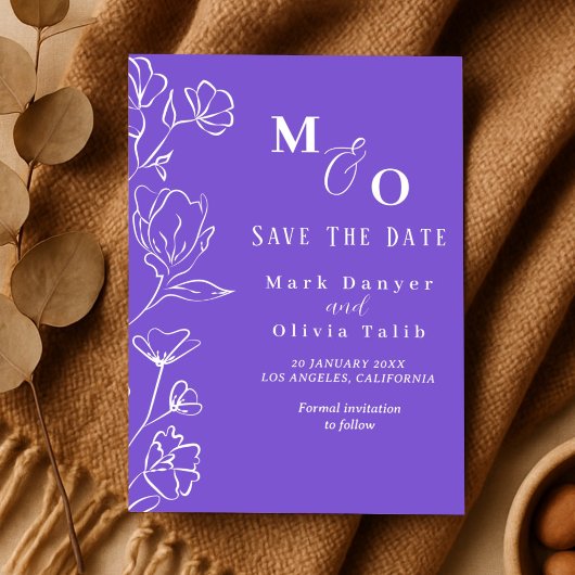 Aangepaste trouwkaart – Save the Date Kaart