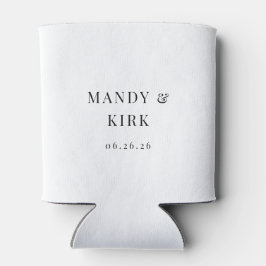 Aangepaste trouwkoeler | Bruid & Bruidegom blikje Blikjeskoeler