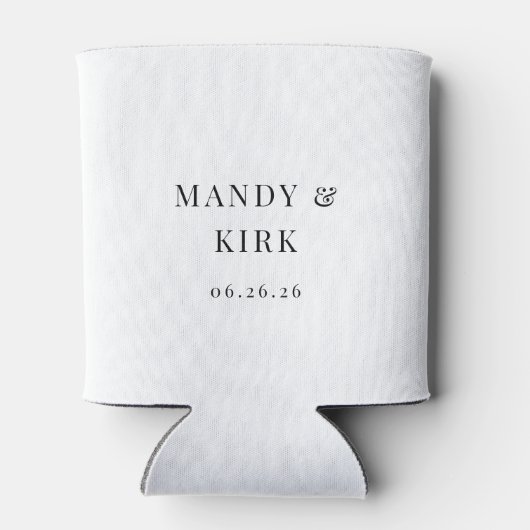 Aangepaste trouwkoeler | Bruid & Bruidegom blikje  Blikjeskoeler (Achterkant)