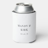 Aangepaste trouwkoeler | Bruid & Bruidegom blikje  Blikjeskoeler (Blikje Achterkant)