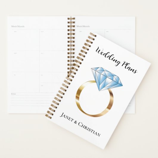 Aangepaste Trouwplannen Diamanten Ring Planner (Display)