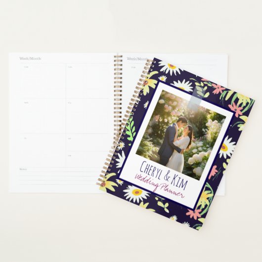 Aangepaste Trouwplanner met Bloemmotief | Geperson Planner (Display)