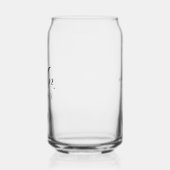 Aangepaste trouwreceptie voor de heer bruidegom blikvorm glas (Links)