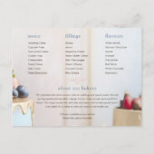 Aangepaste Trouwtaarten | Bakkerij Flat Kaart (Achterkant)