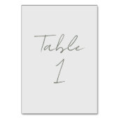 Aangepaste Trouwtafel Nummer Kaart (Voorkant)