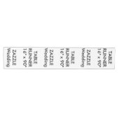 Aangepaste Trouwtafel Runner 16 "x 90" Medium Tafelloper (Horizontaal)